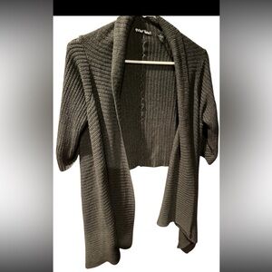 Planet gold dark green Women's cardigan sweater